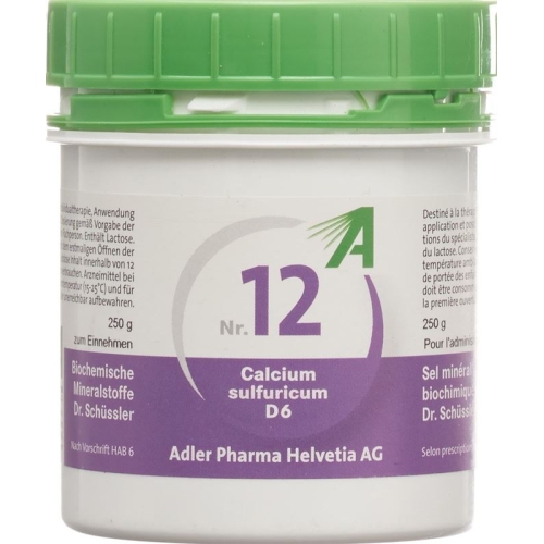 Adler Schüssler NR12 calcium sulphate tbl D 6250 g buy online