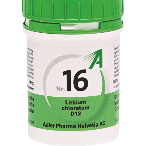 Adler Schüssler Nr16 lithium chloratum tbl D 12 100 g buy online