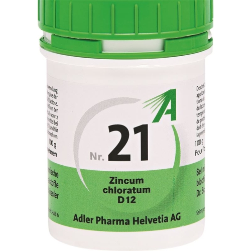 Adler Schüssler NR21 Zincum chloratum tbl D 12 100 g buy online