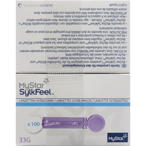 MyStar SylkFeel lancets 33G 2 x 100 pcs buy online