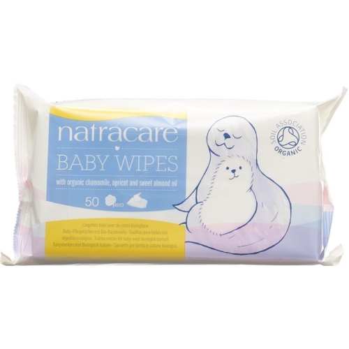 Natracare Baby Wipes 50 pieces buy online