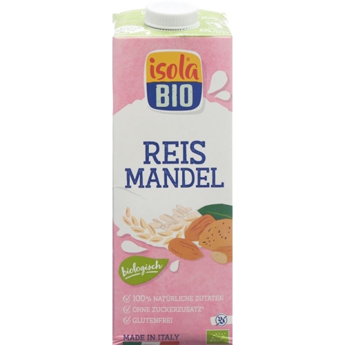 Isola Bio almond rice milk Tetra 1 lt buy online