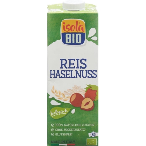 Isola Bio hazelnut rice milk Tetra 1 lt buy online