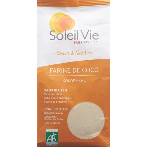 Soleil Vie Organic Coconut Flour without gluten 400g buy online