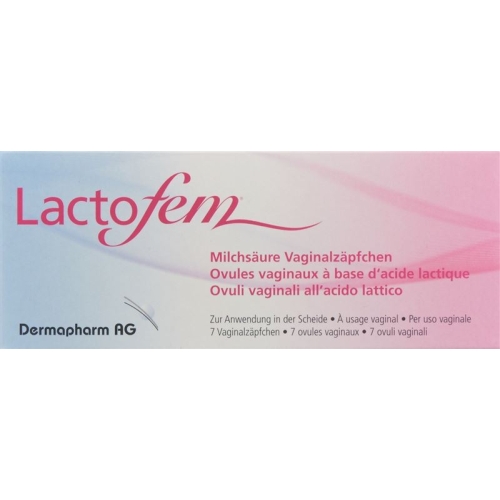 Lactofem lactic acid pessaries 7 pcs buy online