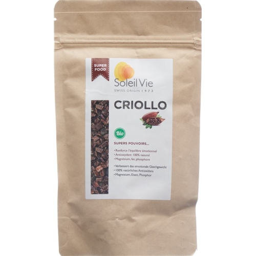 Soleil Vie crude cacao Criollo splitter Bio 120 g buy online