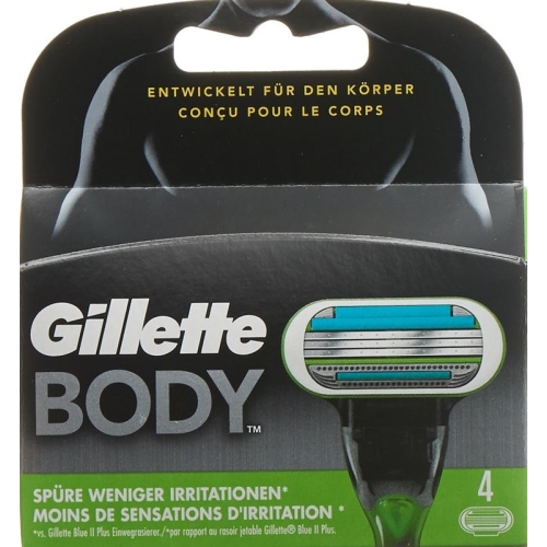 Gillette Body Systermklingen 4 pcs buy online