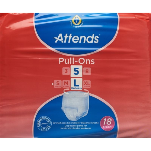 Attends pull ons 5 Pant L 18 pcs buy online