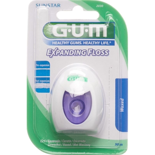 GUM EXPANDING SUNSTAR floss waxed 30m buy online