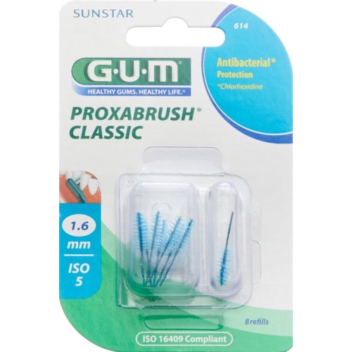 GUM SUNSTAR Proxabrush ISO 5 1.6mm conique refill blue 8 pcs buy online