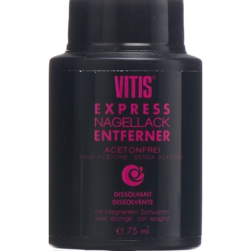 Vitis EXPRESS nail polish remover without acetone with sponge 75 ml buy online