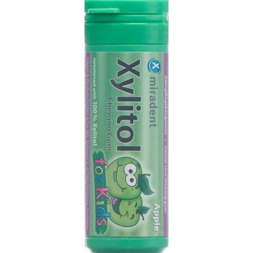 Miradent xylitol gum for Kids apple 30 pcs buy online