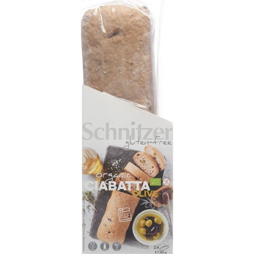 Schnitzer Organic Olive Ciabatta gluten free 360 ​​g buy online