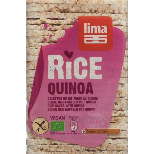 Lima rice cakes thinly with quinoa 130 g buy online