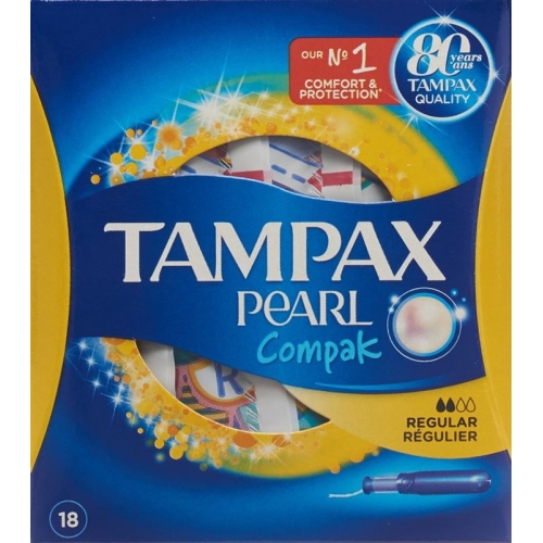 Tampax Tampons Compak Pearl Regular 18 pieces buy online