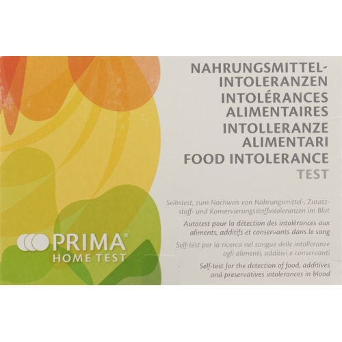 PRIMA HOME TEST Test for food intolerance (120 food additives and 15) buy online