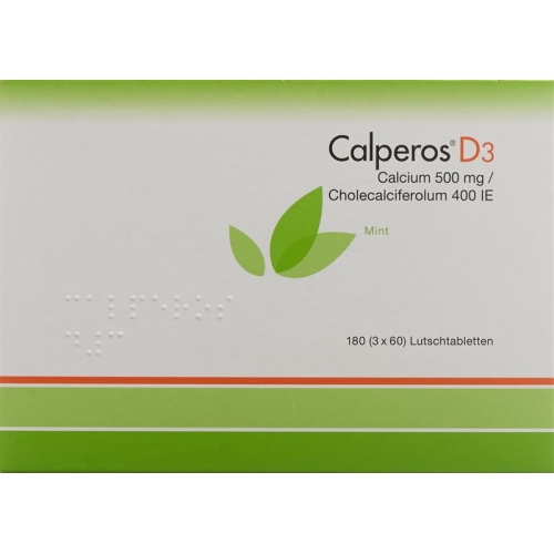 Calperos D3 Lutschtabl mint Ds 180 pcs buy online