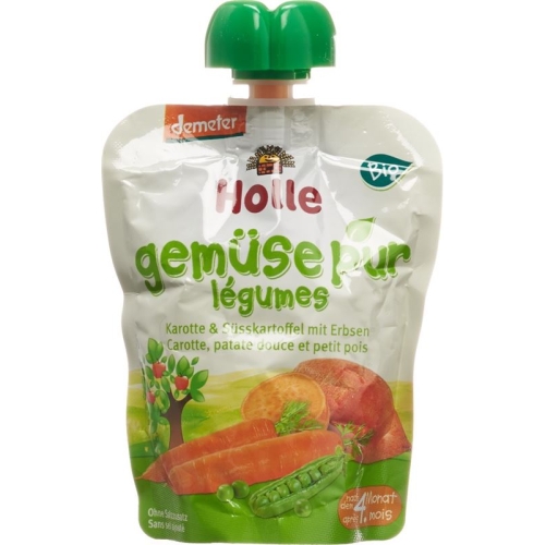 Holle Pouchy sweet potato & carrot with pea 90 g buy online