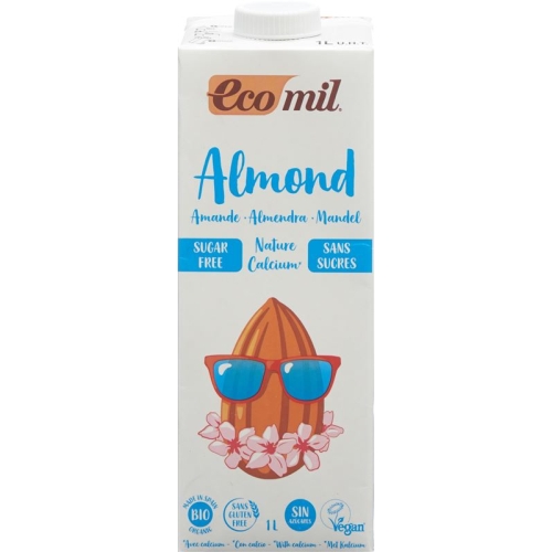 ECOMIL Almond drink with calcium lt without sugar 1 buy online