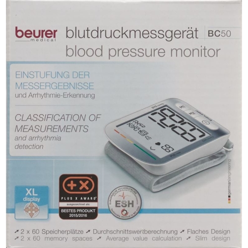 Beurer wrist blood pressure monitor BC 50 buy online