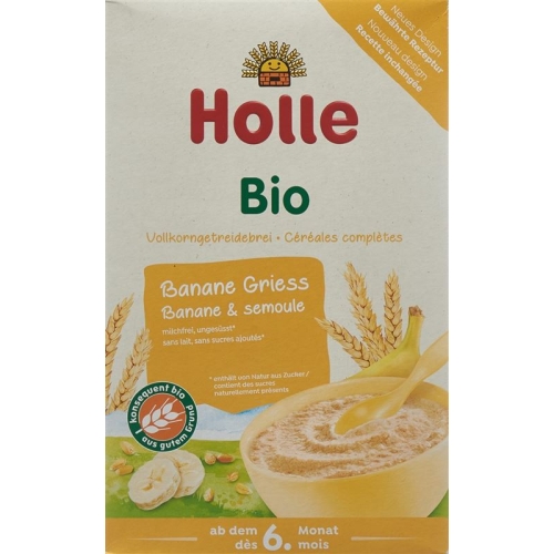 Holle fruit mash banana semolina bio 250 g buy online