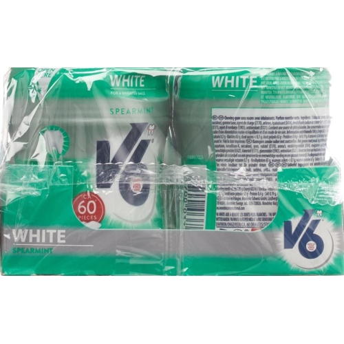 V6 White chewing gum Spearmint 6 Ds 60 pcs buy online