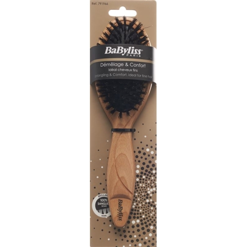 Babyliss Pneumatic Wooden Brush 100% boar buy online