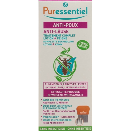 Puressentiel® anti-lice lotion with comb 100 ml buy online