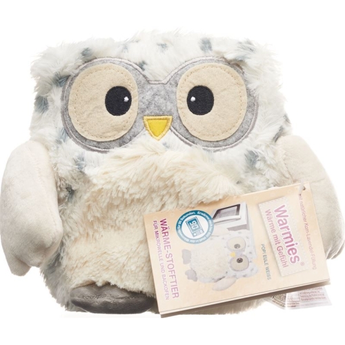 Warmies POP heat soft toy owl white lavender filling removable pack buy online