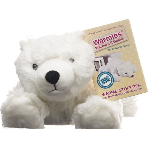 Warmies heat-stuffed toy polar bear. Lavender filling. removable pack buy online