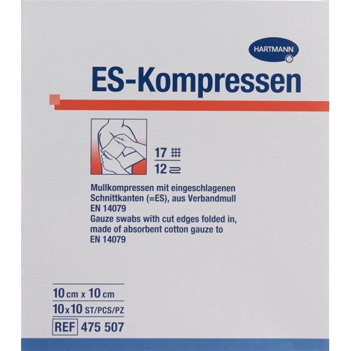 Mediset ES compress type 17 10x10cm 12 fold sterile 100 pcs buy online