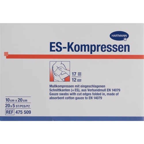 Mediset ES compress type 17 10x20cm 12 fold sterile 100 pcs buy online