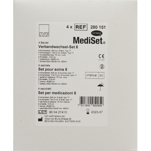 Mediset dressing set No 8 4 Btl buy online