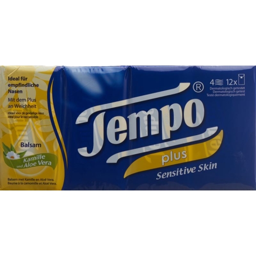 Tempo handkerchiefs soft & sensitive 12 x 9 units buy online