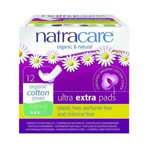 Natracare Sanitary Napkins Wing Ultra Extra Normal 12 pieces buy online