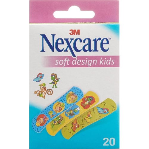 3M Nexcare Happy Kids 1.9 x 7.2 cm 20 plasters for children buy online