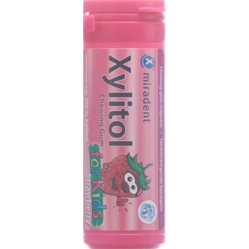 Miradent xylitol gum for Kids strawberry 30 pcs buy online