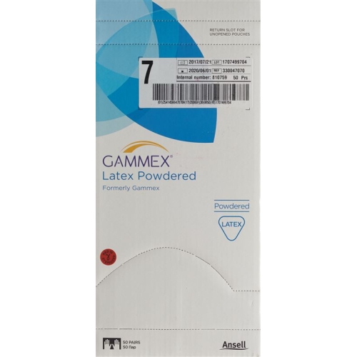 Gammex latex surgical gloves 7 Powdered 50 pairs buy online