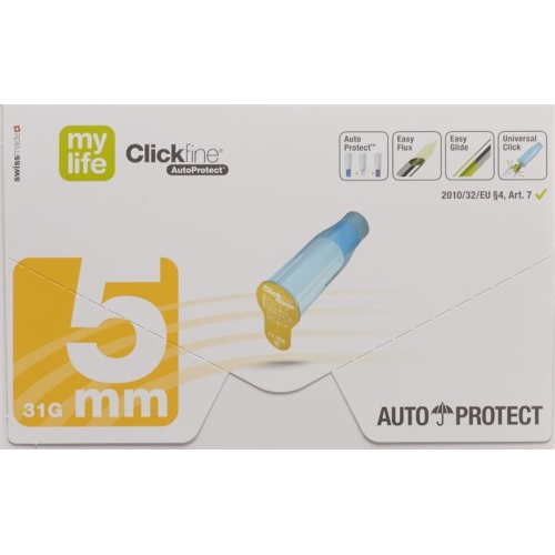 mylife Clickfine Autoprotect pen needle 5mm 100 pcs buy online