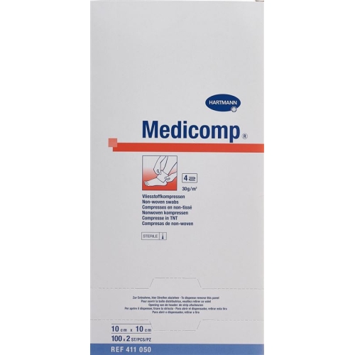 Medicomp Bl 4 times S30 10x10 sterile 100 x 2 pcs buy online