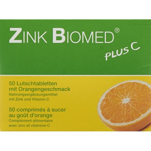 Zinc Biomed plus C Lutschtabl Orange 50 pcs buy online