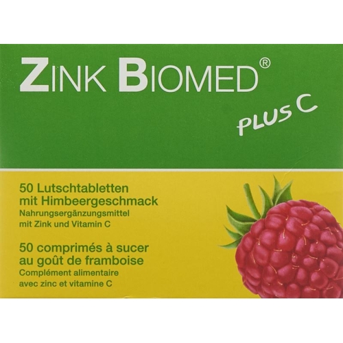 Biomed zinc plus C Lutschtabl raspberry 50 pcs buy online