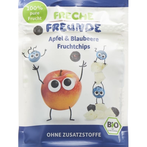 Naughty friends Fruchtchips Apple & Blueberry Btl 16 g buy online