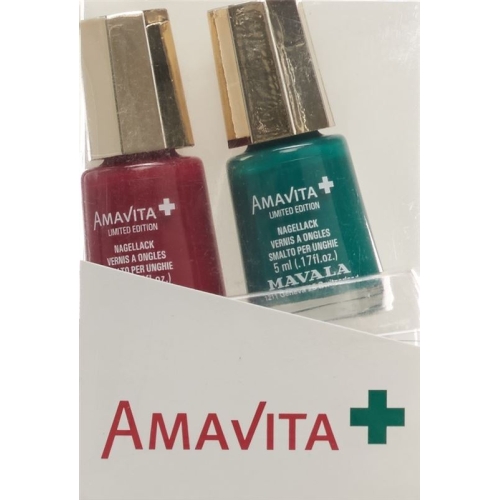 Amavita Nagellack Set Rot & Grün buy online