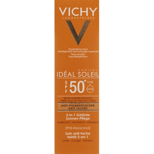 Vichy Ideal Soleil Anti-pigmentation cream 3in1 tinted SPF50 + 50 ml buy online