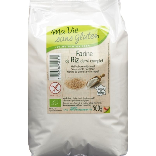 Ma Vie S Glut Mehl Reis Halbvollkorn 500g buy online