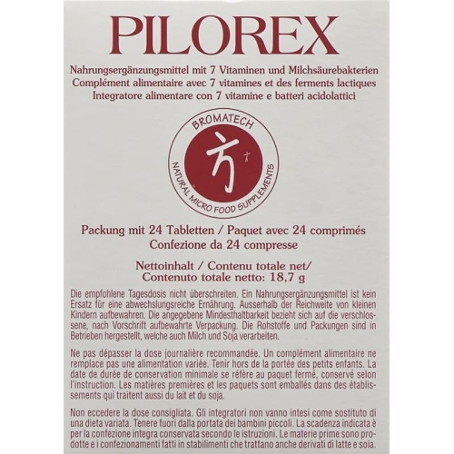 PILOREX Bromatech Tabs Blist 24 pcs buy online