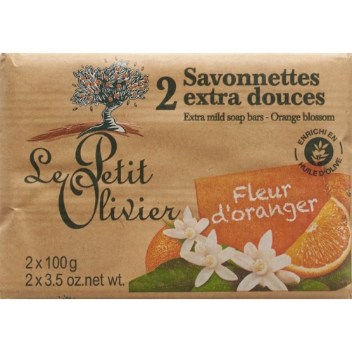 Le Petit Olivier Savonnettes Fleur Orang 2x 100g buy online