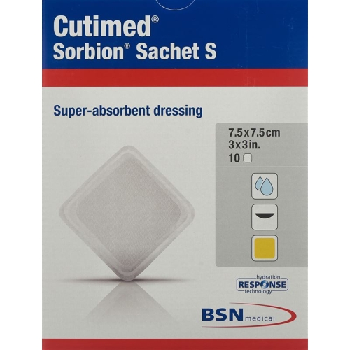 Cutimed Sorbion Sachet S 7.5x7.5cm 10 Stück buy online