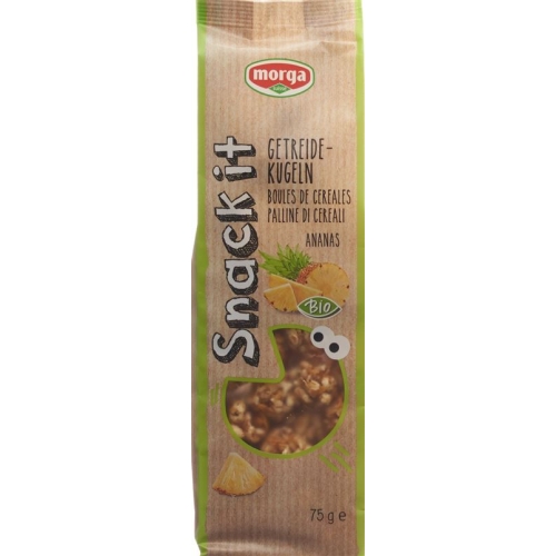 Morga snack it cereal balls pineapple Bio 75 g buy online